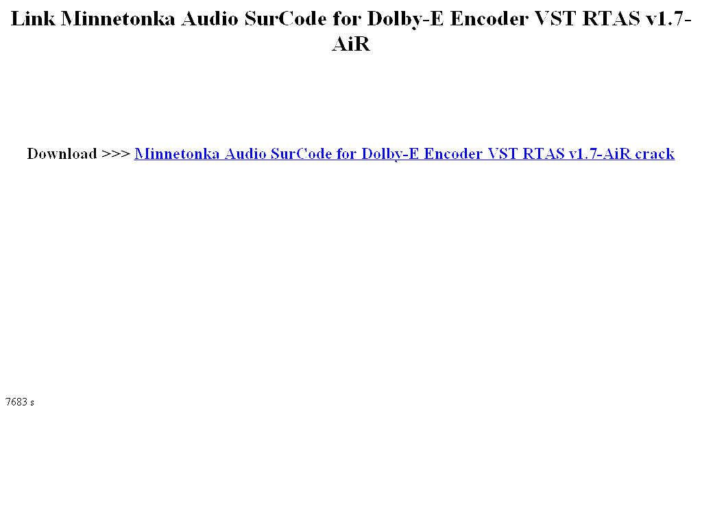Minnetonka Audio SurCode for Dolby-E Encoder VST RTAS v1.7-AiR